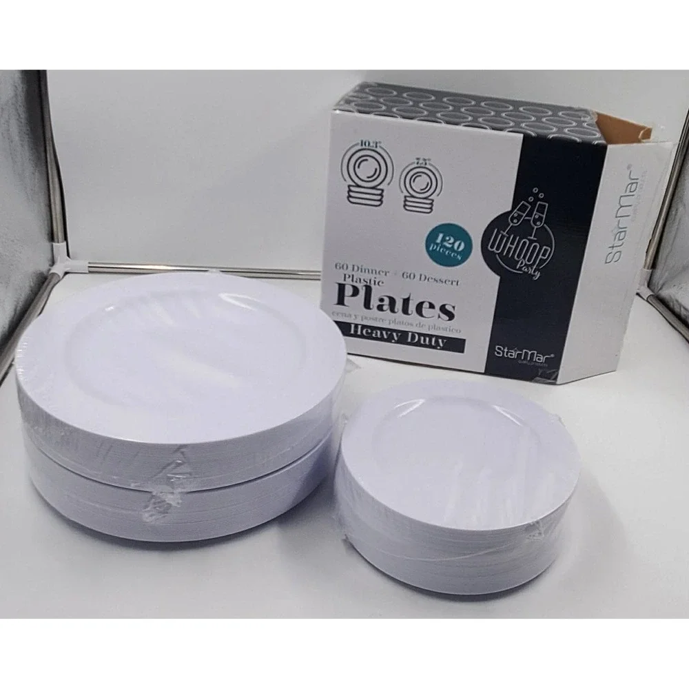 Starmar White Plastic‎ 120 Pack 60-10.2 Inch Heavy Duty